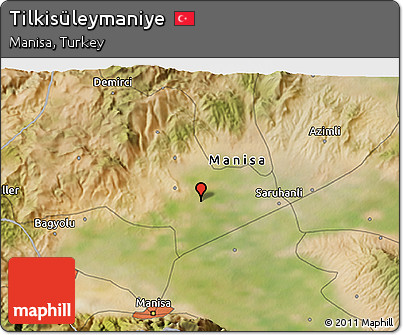 Satellite 3D Map of Tilkisüleymaniye