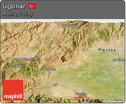 Satellite 3D Map of Üçpınar
