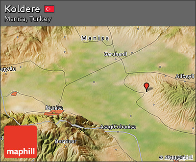 Satellite 3D Map of Koldere