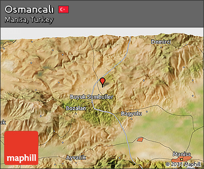 Satellite 3D Map of Osmancalı