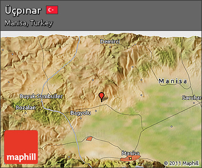 Satellite 3D Map of Üçpınar