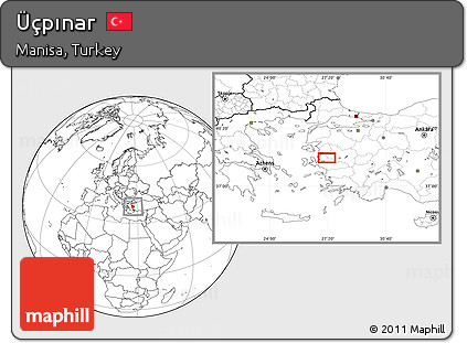 Blank Location Map of Üçpınar