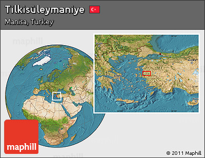 Satellite Location Map of Tilkisüleymaniye