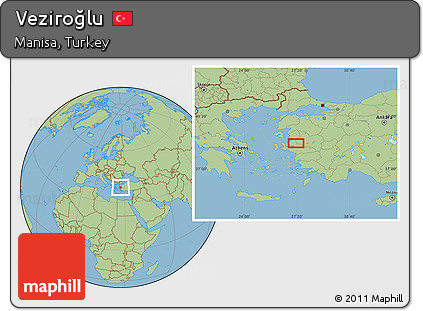 Savanna Style Location Map of Veziroğlu