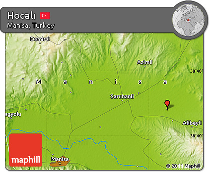 Physical Map of Hocalı
