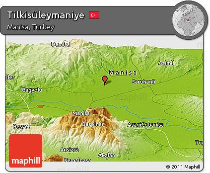 Physical Panoramic Map of Tilkisüleymaniye