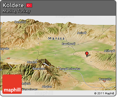 Satellite Panoramic Map of Koldere