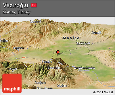 Satellite Panoramic Map of Veziroğlu