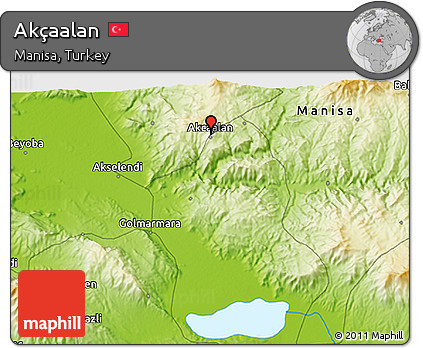 Physical 3D Map of Akçaalan