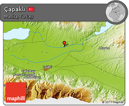 Physical 3D Map of Çapaklı