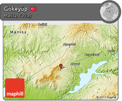 Physical 3D Map of Gökeyüp