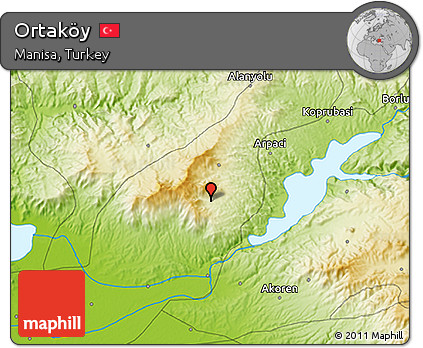 Physical 3D Map of Ortaköy