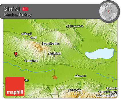 Physical 3D Map of Sinirli