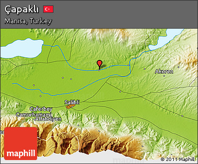 Physical 3D Map of Çapaklı