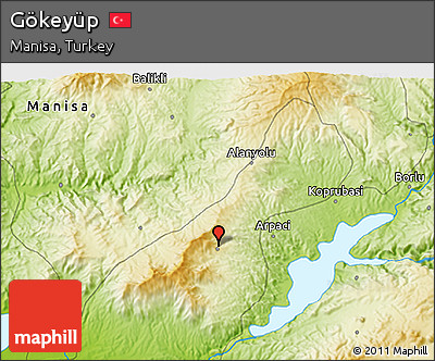 Physical 3D Map of Gökeyüp