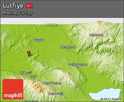 Physical 3D Map of Lütfiye