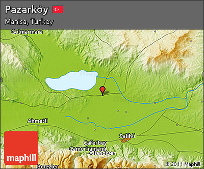 Physical 3D Map of Pazarköy