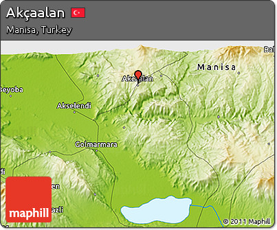 Physical 3D Map of Akçaalan