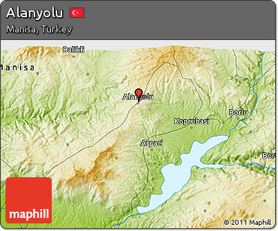 Physical 3D Map of Alanyolu