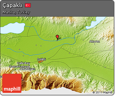 Physical 3D Map of Çapaklı