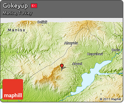 Physical 3D Map of Gökeyüp