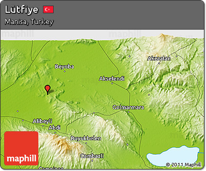 Physical 3D Map of Lütfiye