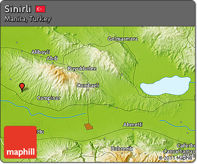 Physical 3D Map of Sinirli