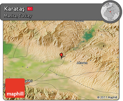 Satellite 3D Map of Karataş