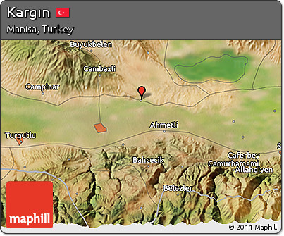 Satellite 3D Map of Kargın