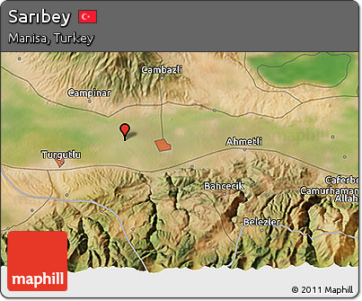 Satellite 3D Map of Sarıbey