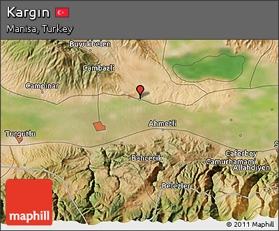 Satellite 3D Map of Kargın