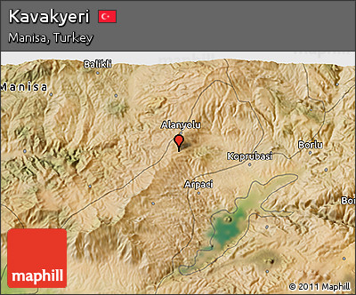 Satellite 3D Map of Kavakyeri