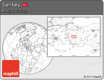 Blank Location Map of Sarıbey