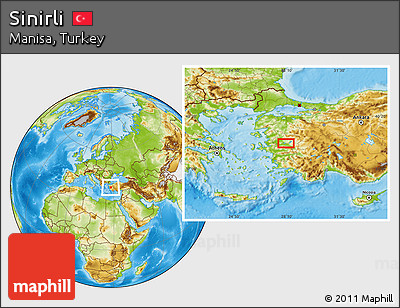 Physical Location Map of Sinirli