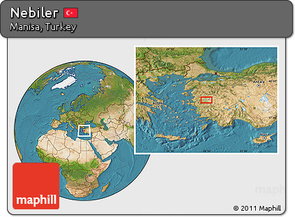 Satellite Location Map of Nebiler