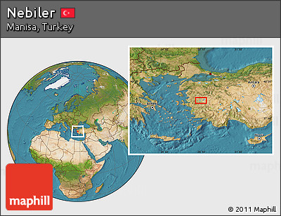Satellite Location Map of Nebiler
