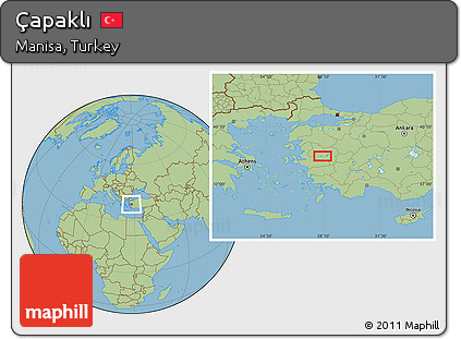 Savanna Style Location Map of Çapaklı
