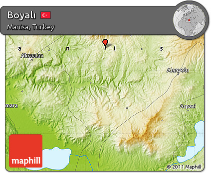 Physical Map of Boyalı