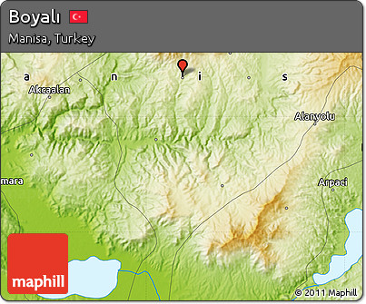 Physical Map of Boyalı