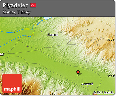 Physical Map of Piyadeler