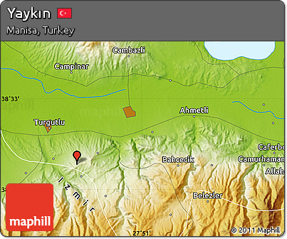 Physical Map of Yaykın