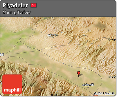 Satellite Map of Piyadeler