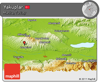 Physical Panoramic Map of Yakuplar