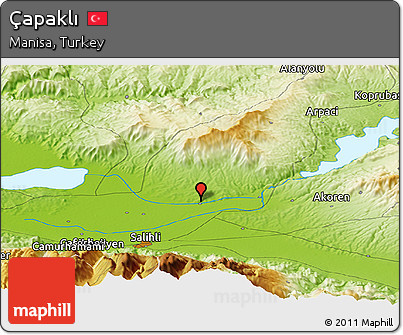 Physical Panoramic Map of Çapaklı