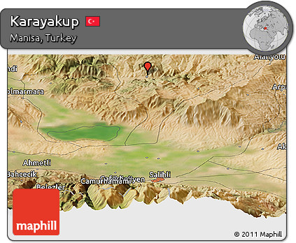 Satellite Panoramic Map of Karayakup