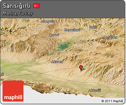 Satellite Panoramic Map of Sarısığırlı
