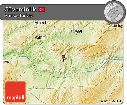Physical 3D Map of Güvercinlik