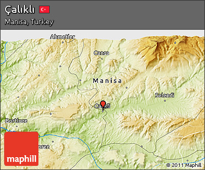 Physical 3D Map of Çalıklı