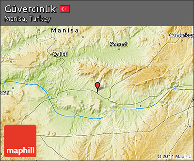 Physical 3D Map of Güvercinlik