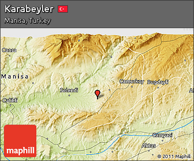 Physical 3D Map of Karabeyler
